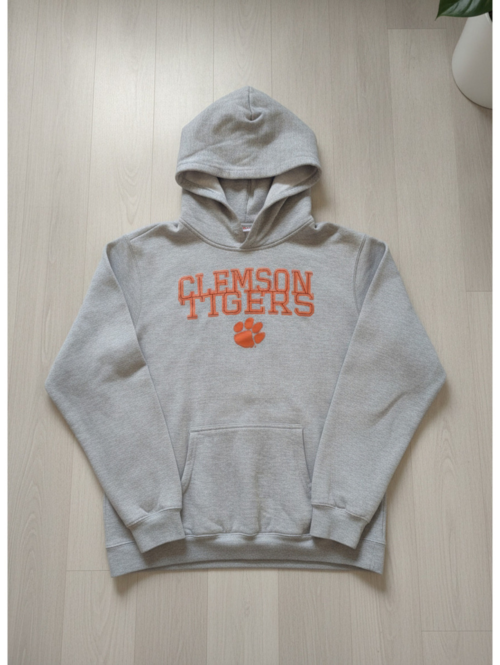 GEN2 Clemson Tigers Gray Pullover Hoodie Size L